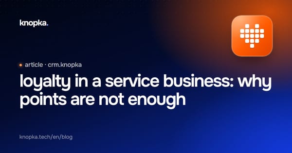 loyalty in a service business: why points are not enough