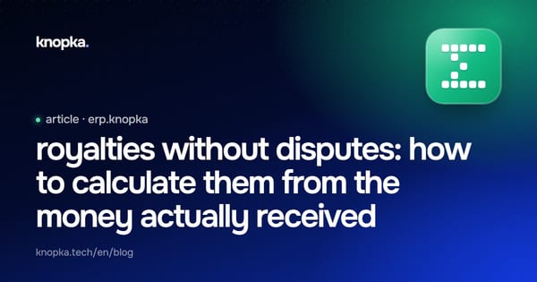 royalties without disputes: how to calculate them from the money actually received